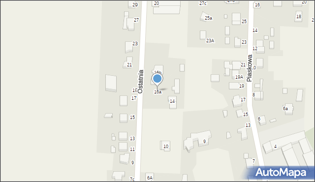 Tarnowo Podgórne, Ostatnia, 16a, mapa Tarnowo Podgórne