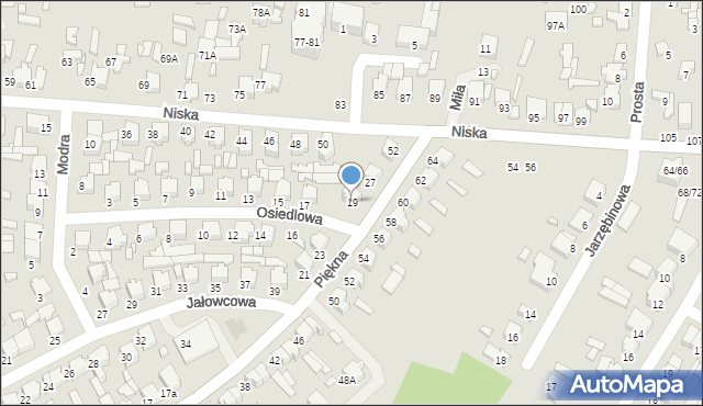 Tomaszów Mazowiecki, Osiedlowa, 19, mapa Tomaszów Mazowiecki