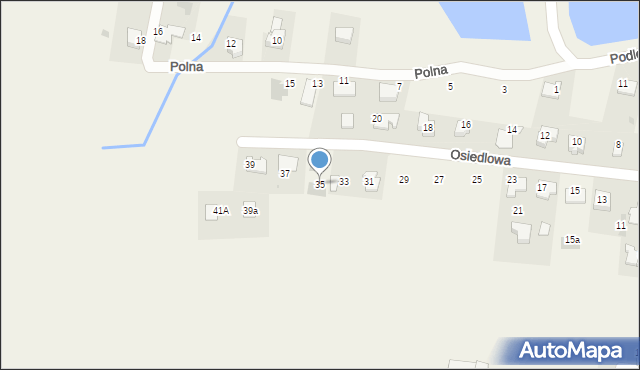 Tomice, Osiedlowa, 35, mapa Tomice