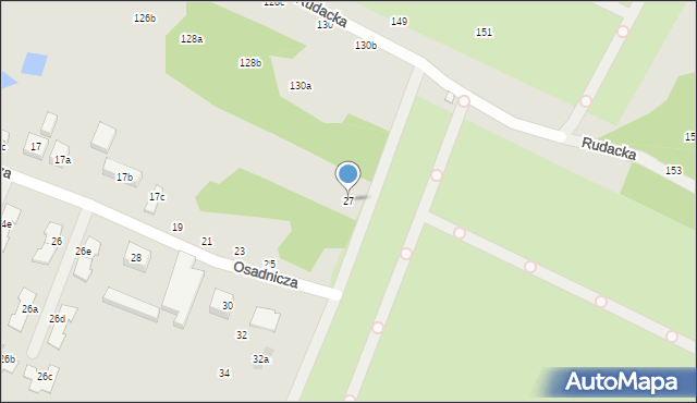 Toruń, Osadnicza, 27, mapa Torunia