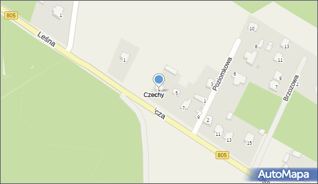 Trąbki, Osadnicza, 3, mapa Trąbki