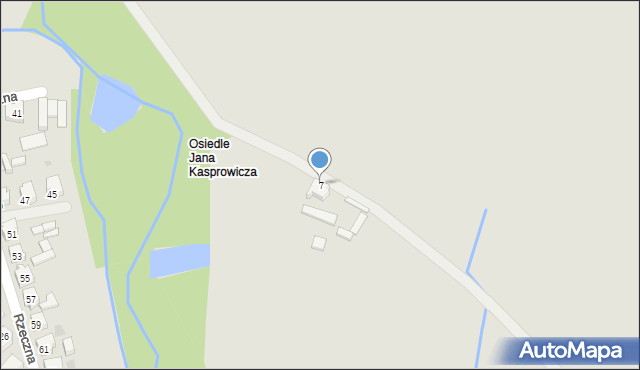 Trzcianka, Osiedle Kasprowicza Jana, 7, mapa Trzcianka