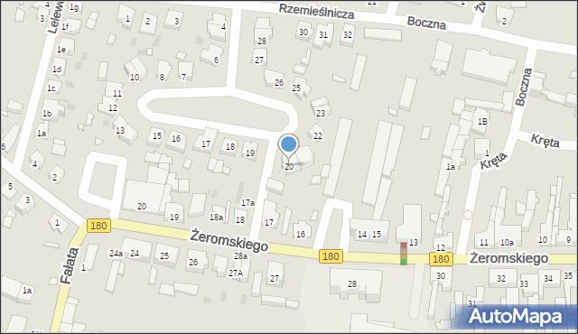 Trzcianka, Osiedle Lelewela Joachima, 20, mapa Trzcianka