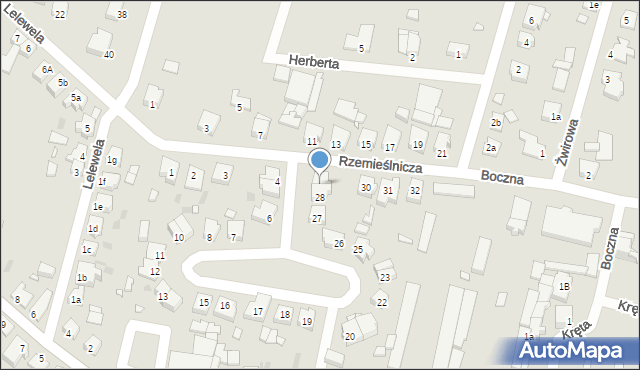 Trzcianka, Osiedle Lelewela Joachima, 29, mapa Trzcianka