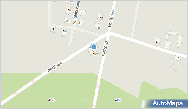 Trzcianka, Osiedle Słoneczne Wzgórze, 8b, mapa Trzcianka