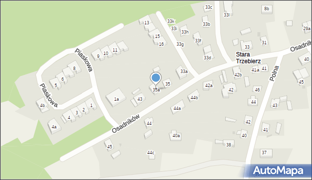 Trzebież, Osadników, 35a, mapa Trzebież