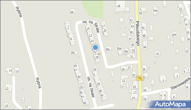 Trzebinia, Osiedle na Skale, 25, mapa Trzebinia