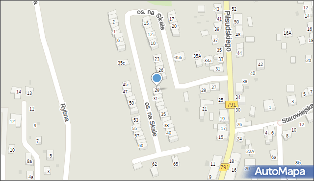 Trzebinia, Osiedle na Skale, 29, mapa Trzebinia