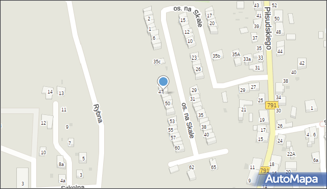 Trzebinia, Osiedle na Skale, 48, mapa Trzebinia