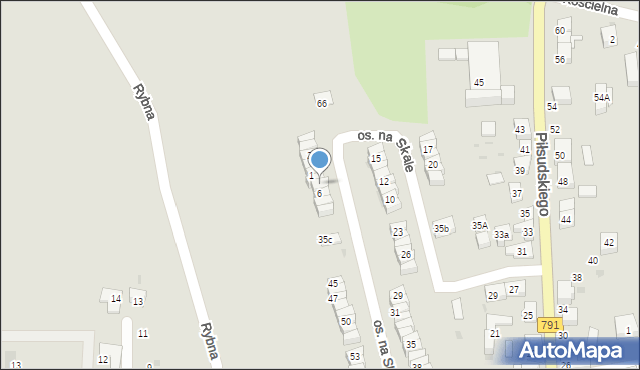 Trzebinia, Osiedle na Skale, 5, mapa Trzebinia