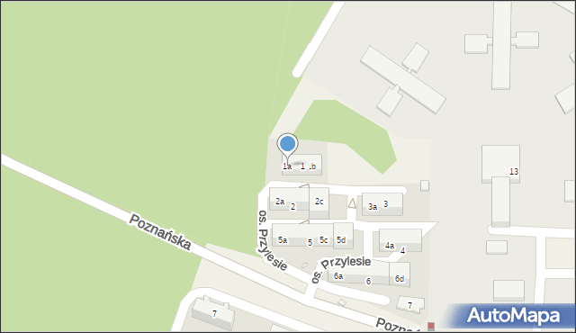 Tulce, Osiedle Przylesie, 1a, mapa Tulce