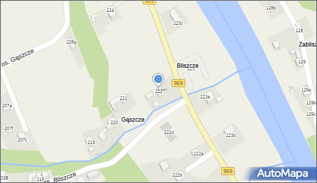 Tylmanowa, Osiedle Bliszcze, 222, mapa Tylmanowa