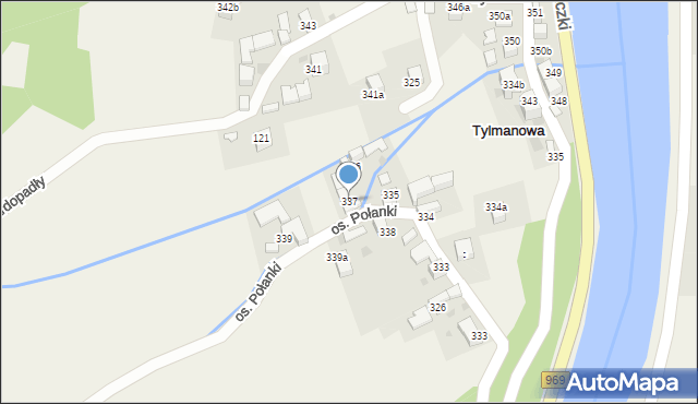 Tylmanowa, Osiedle Hardopadły, 337, mapa Tylmanowa