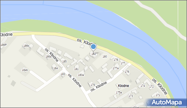 Tylmanowa, Osiedle Kłodne, 182, mapa Tylmanowa