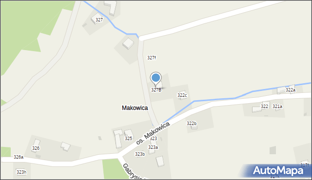 Tylmanowa, Osiedle Makowica, 327B, mapa Tylmanowa