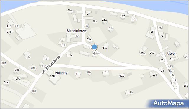 Tylmanowa, Osiedle Mastalerze, 31, mapa Tylmanowa