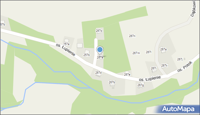 Tylmanowa, Osiedle Potok, 267c, mapa Tylmanowa