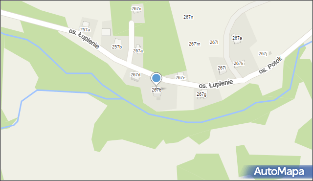 Tylmanowa, Osiedle Potok, 267h, mapa Tylmanowa