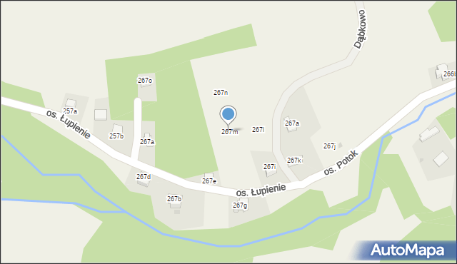 Tylmanowa, Osiedle Potok, 267m, mapa Tylmanowa