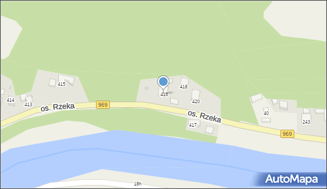 Tylmanowa, Osiedle Rzeka, 416, mapa Tylmanowa