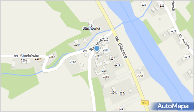 Tylmanowa, Osiedle Stachówka, 226, mapa Tylmanowa