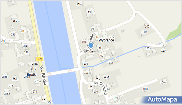 Tylmanowa, Osiedle Wybrańce, 102, mapa Tylmanowa