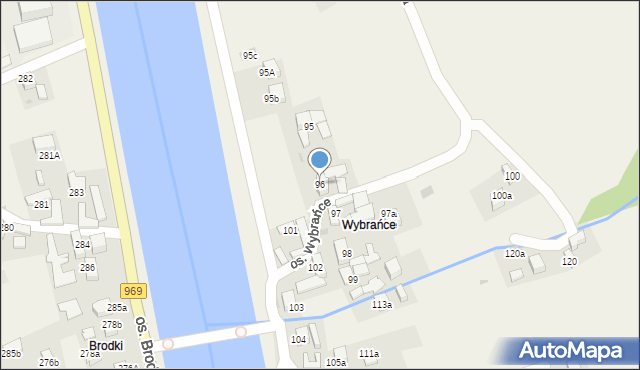 Tylmanowa, Osiedle Wybrańce, 96, mapa Tylmanowa