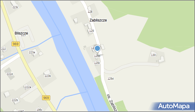 Tylmanowa, Osiedle Zabliszcze, 129b, mapa Tylmanowa
