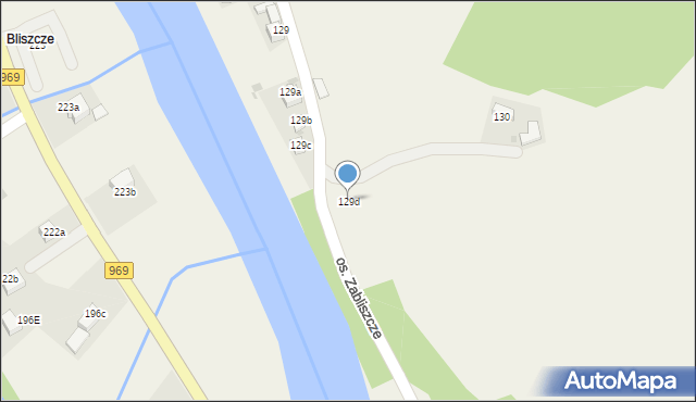 Tylmanowa, Osiedle Zabliszcze, 129d, mapa Tylmanowa