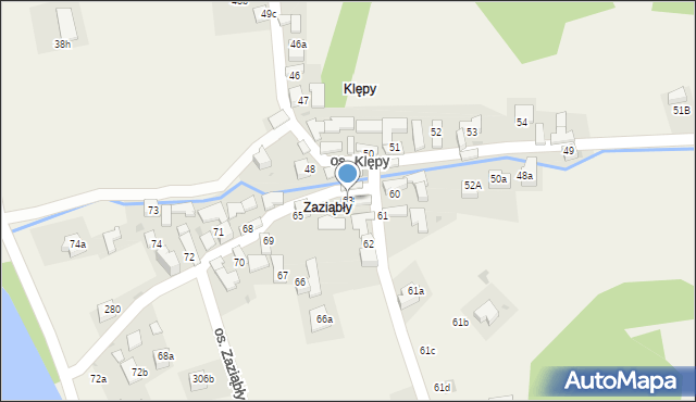 Tylmanowa, Osiedle Zaziąbły, 63, mapa Tylmanowa