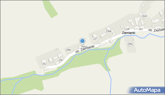 Tylmanowa, Osiedle Ziemianki, 238, mapa Tylmanowa