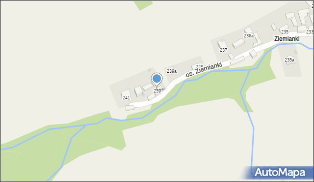 Tylmanowa, Osiedle Ziemianki, 239, mapa Tylmanowa