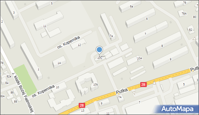 Wadowice, Osiedle Kopernika Mikołaja, 10C, mapa Wadowice