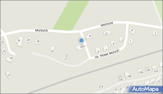 Wałcz, Osiedle Nowe Morzyce, 13, mapa Wałcz