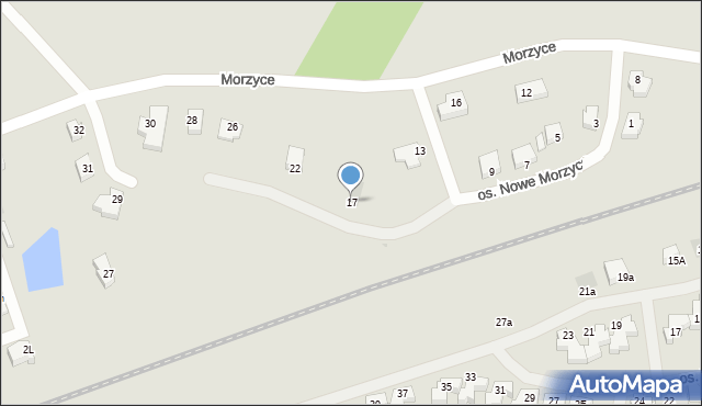 Wałcz, Osiedle Nowe Morzyce, 17, mapa Wałcz