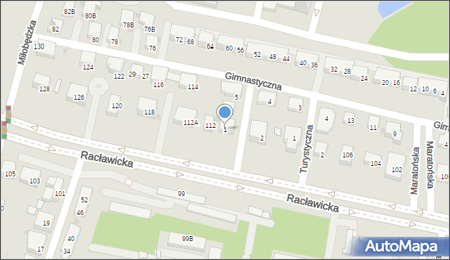 Warszawa, Oszczepników, 1, mapa Warszawy