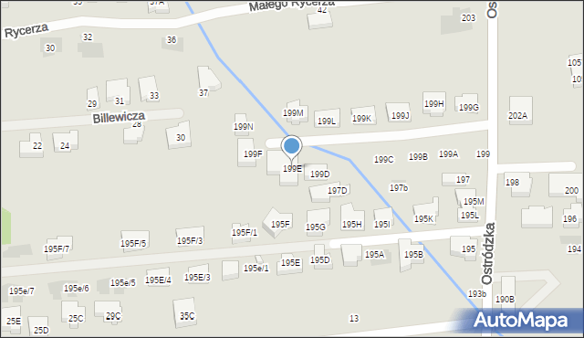 Warszawa, Ostródzka, 199E, mapa Warszawy