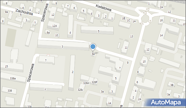 Wejherowo, Osiedle Tysiąclecia Państwa Polskiego, 3A, mapa Wejherowo