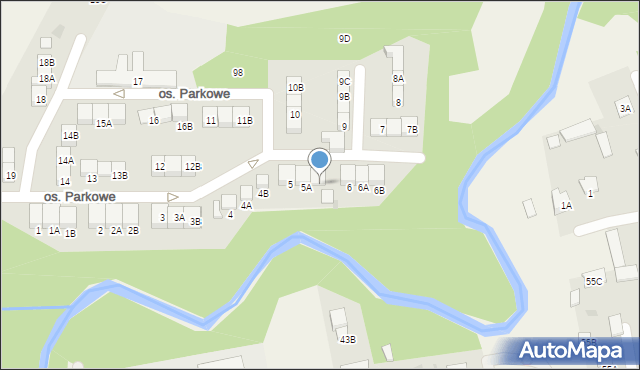 Wiązowna, Osiedle Parkowe, 5B, mapa Wiązowna