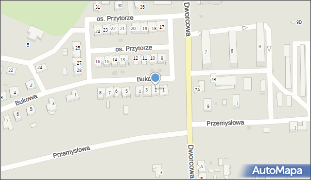 Wieleń, Osiedle Przytorze, 2, mapa Wieleń