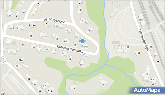 Wieliczka, Osiedle Przyszłość, 31, mapa Wieliczka