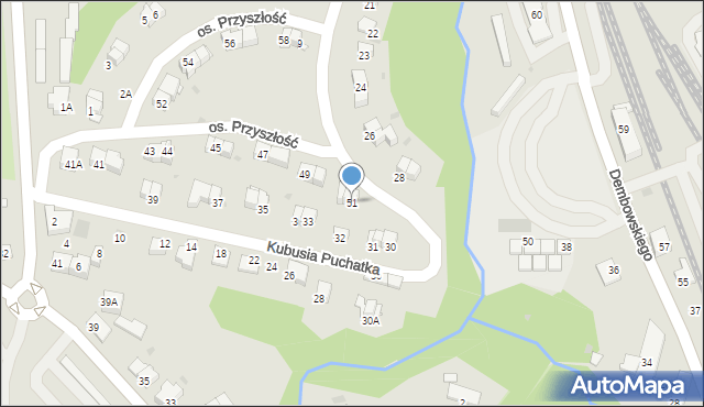 Wieliczka, Osiedle Przyszłość, 51, mapa Wieliczka