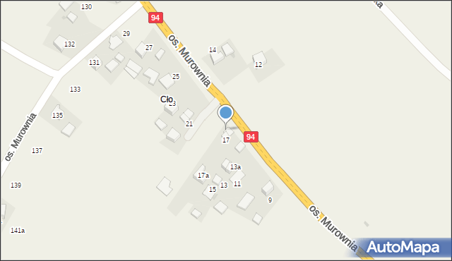 Wierzchowie, Osiedle Murownia, 65, mapa Wierzchowie