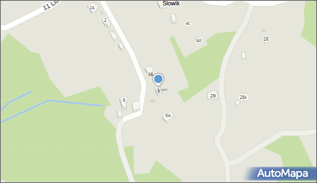 Wisła, Osiedle Jarzębata, 8, mapa Wisła