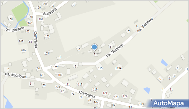 Wokowice, Osiedle Sadowe, 3, mapa Wokowice
