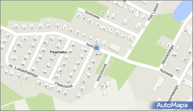 Wolbrom, Osiedle Łukasińskiego, 37, mapa Wolbrom