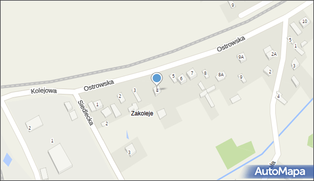 Wolica, Ostrowska, 4, mapa Wolica