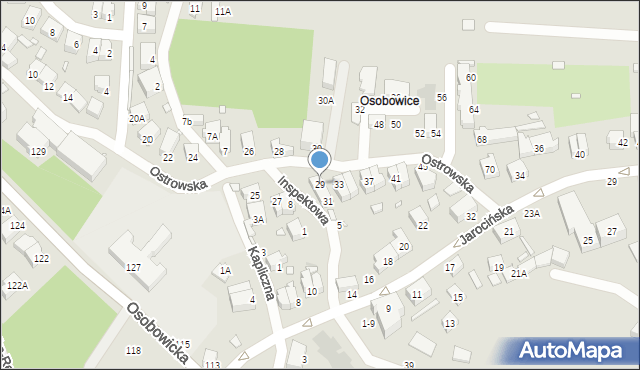 Wrocław, Ostrowska, 29, mapa Wrocławia