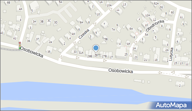 Wrocław, Osobowicka, 29, mapa Wrocławia