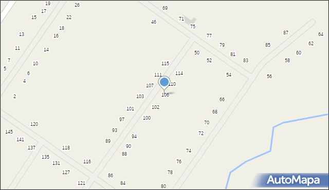 Wyciążkowo, Osiedle Leśne, 106, mapa Wyciążkowo